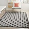 Homeroots 4 x 6 ft. Black White Gray Indoor & Outdoor Area Rug 385134 - alternate 4